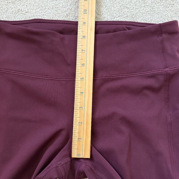 Lululemon Pace‎ Rival Crop *22" Garnet W6AV0S Size 8 Maroon Yoga Workout Fitness - Picture 4 of 9